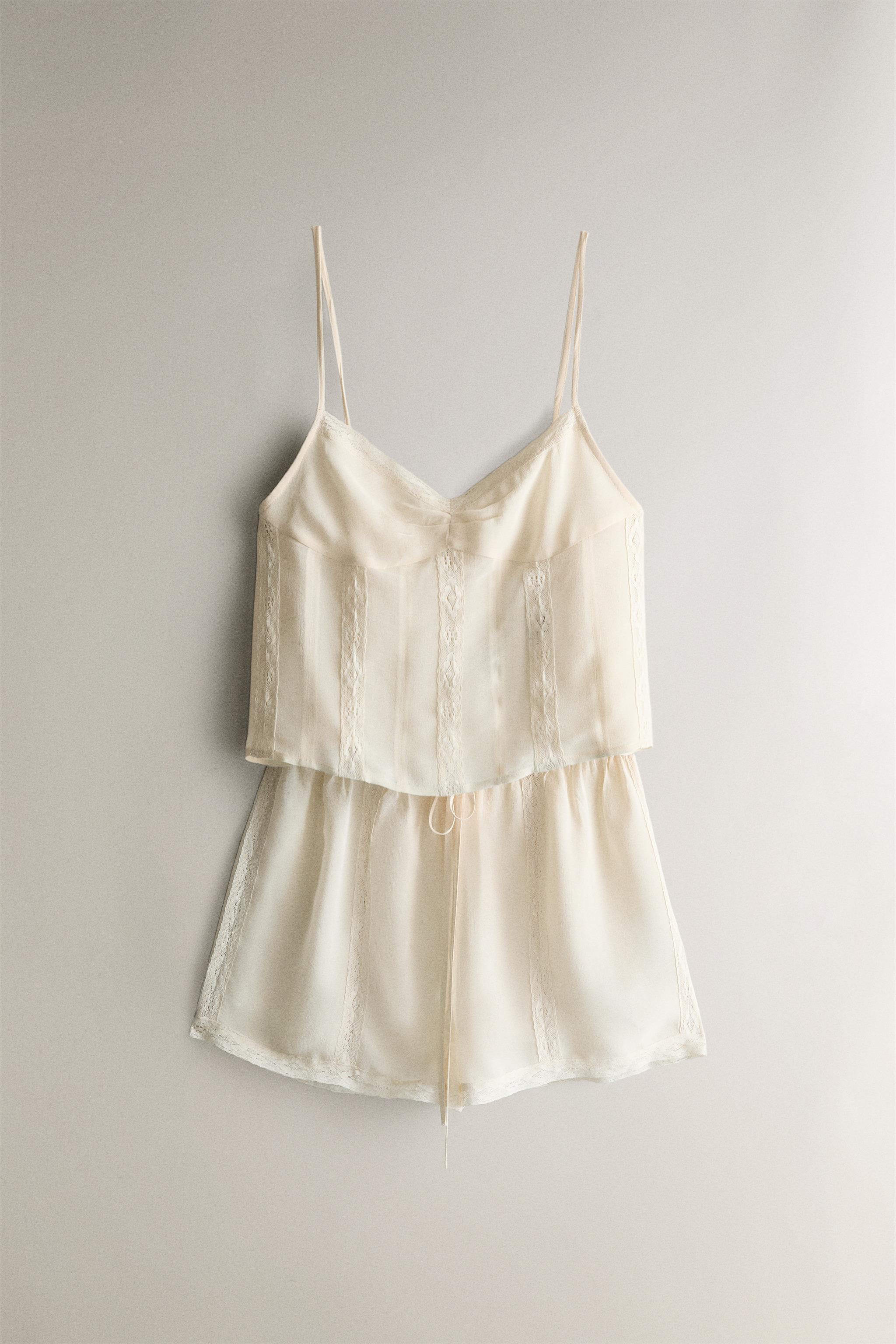 LACE COTTON SHORTS